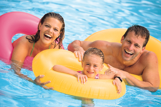 Piscinas para a familia